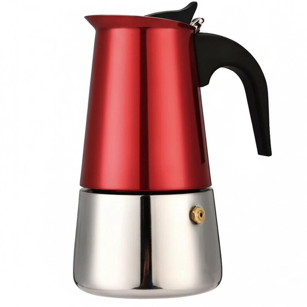 Moka kávovar Metal red line 6 osôb